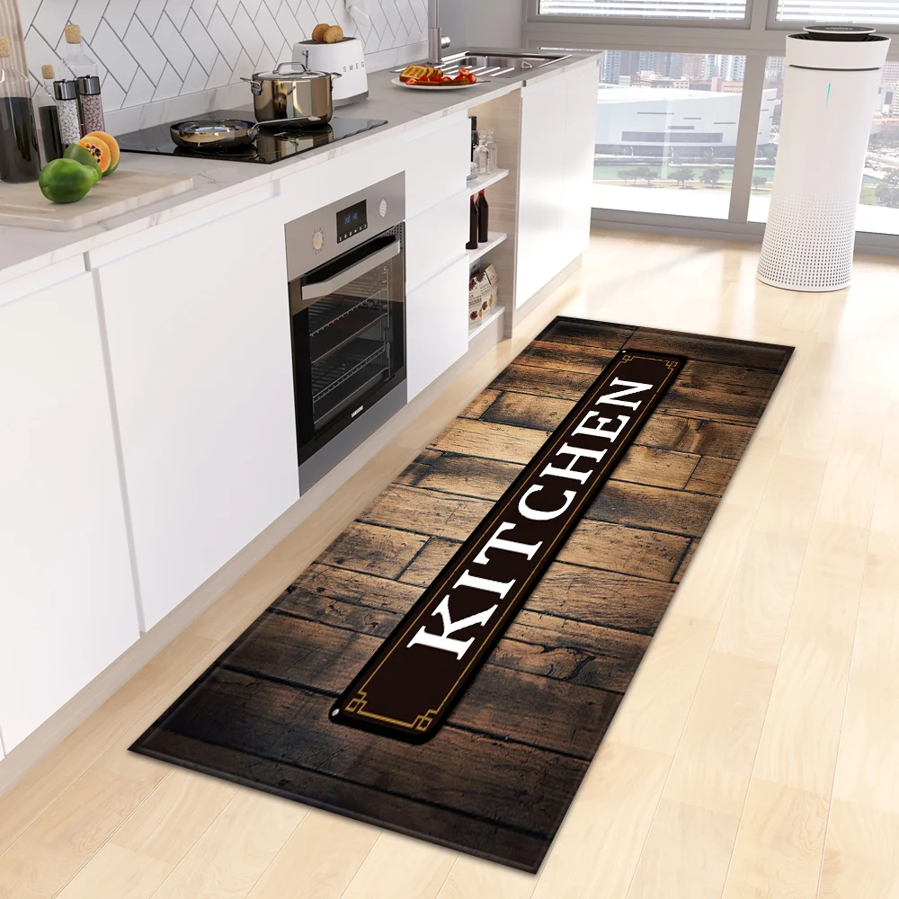 Commercial Kitchen Zones - Tappeto runner a tema cucina vintage