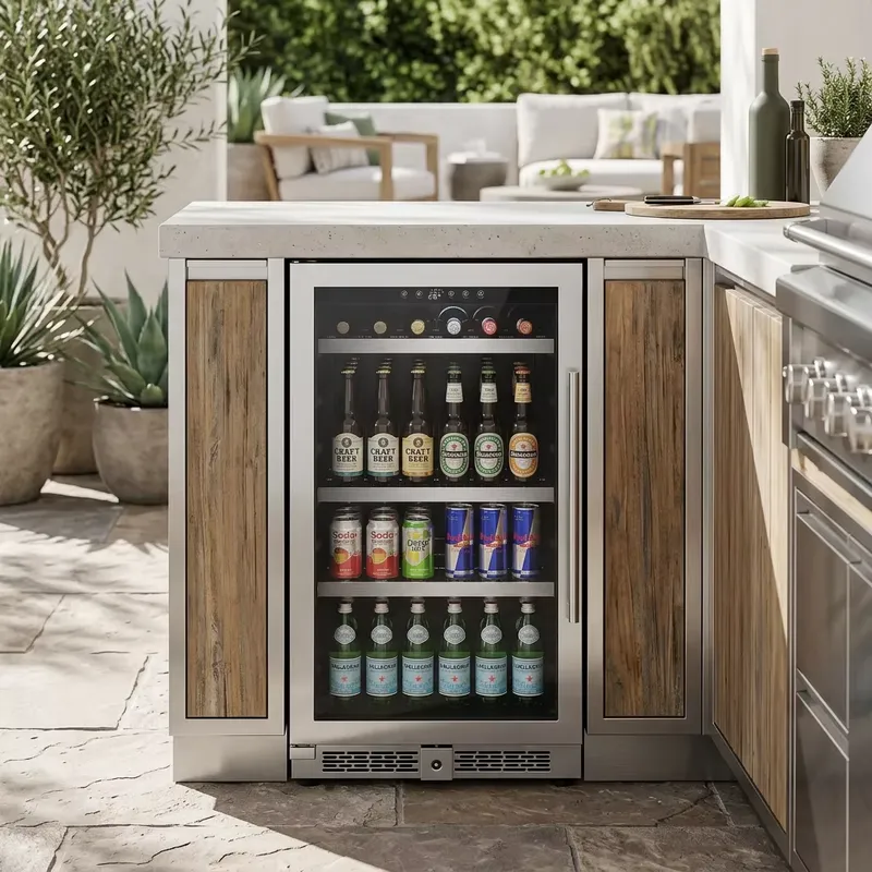 Commercial Kitchen Zones - Frigorifero Sottobanco in Acciaio Inox a