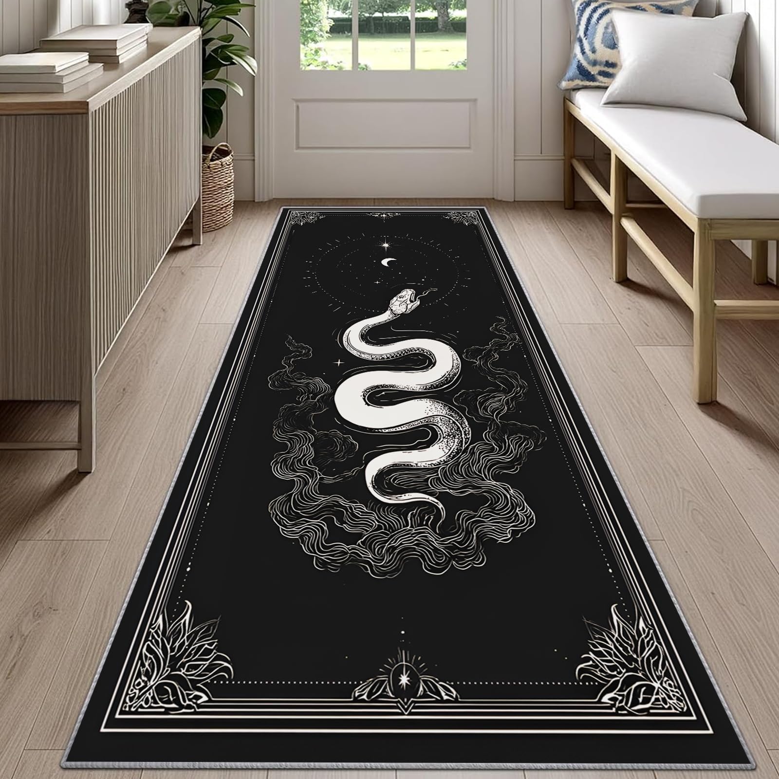 Commercial Kitchen Background - Tappeto Gothic Snake Runner con sfondo