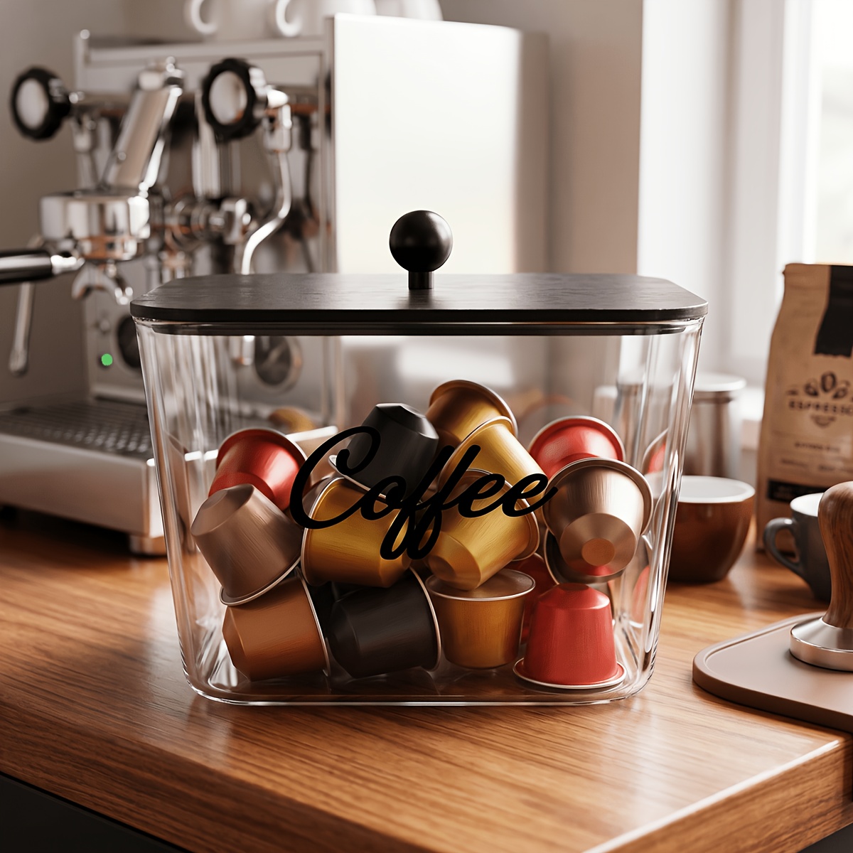 Commercial Kitchen Shed - Portacapsule da Caffè con Coperchi, Contenitore