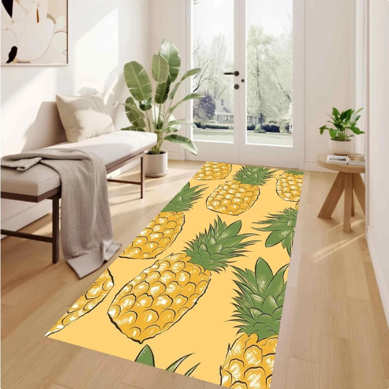 Commercial Kitchen Background - Tappeto Runner con Sfondo Giallo e