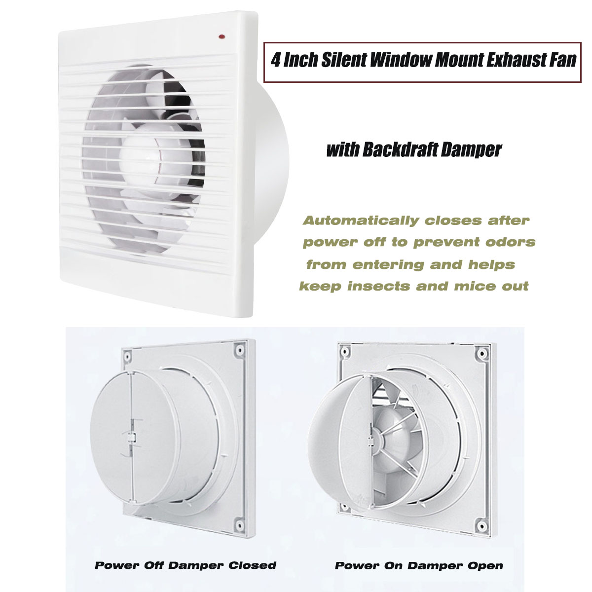 Commercial Kitchen Ventilation - Ventilatore di scarico silenzioso da 4