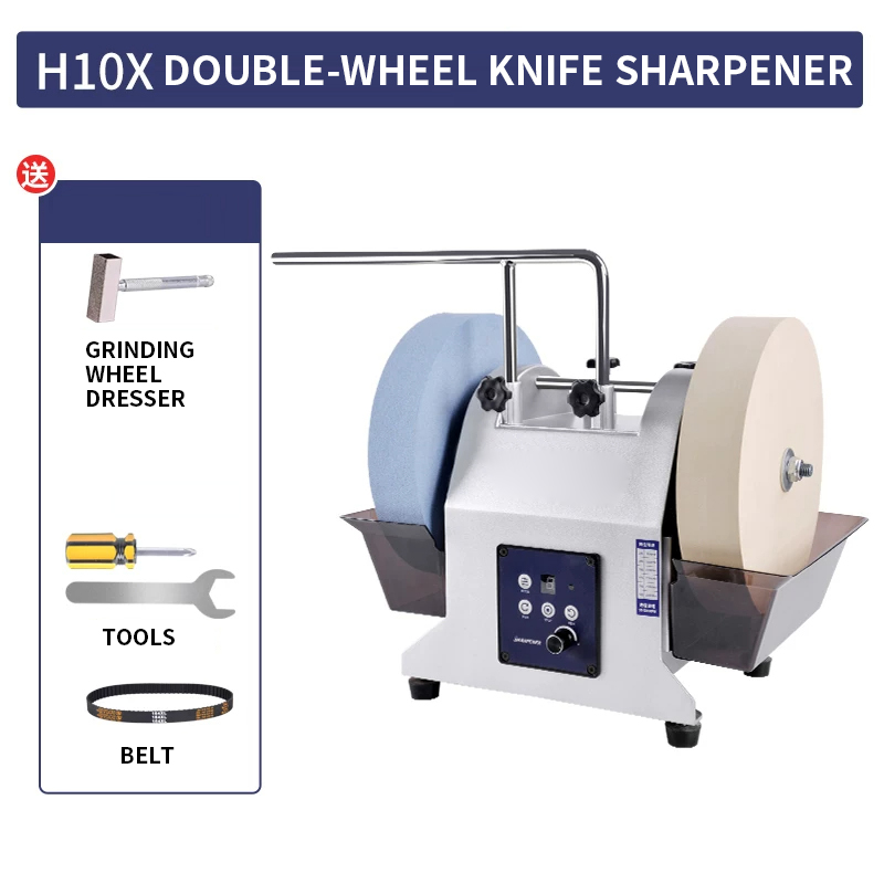 Commercial Kitchen Knife Sharpener - Affilacoltelli Elettrico a Doppia Ruota da