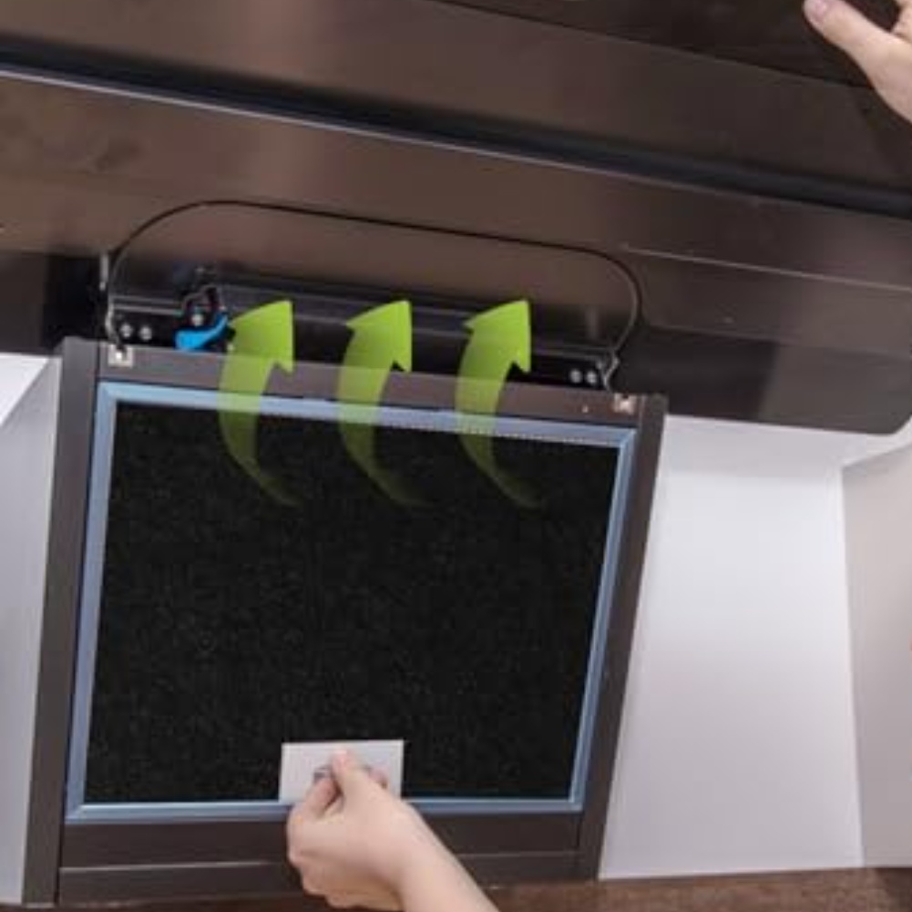 Commercial Kitchen Hood Design - Filtro a Carbone Attivo Progettato per