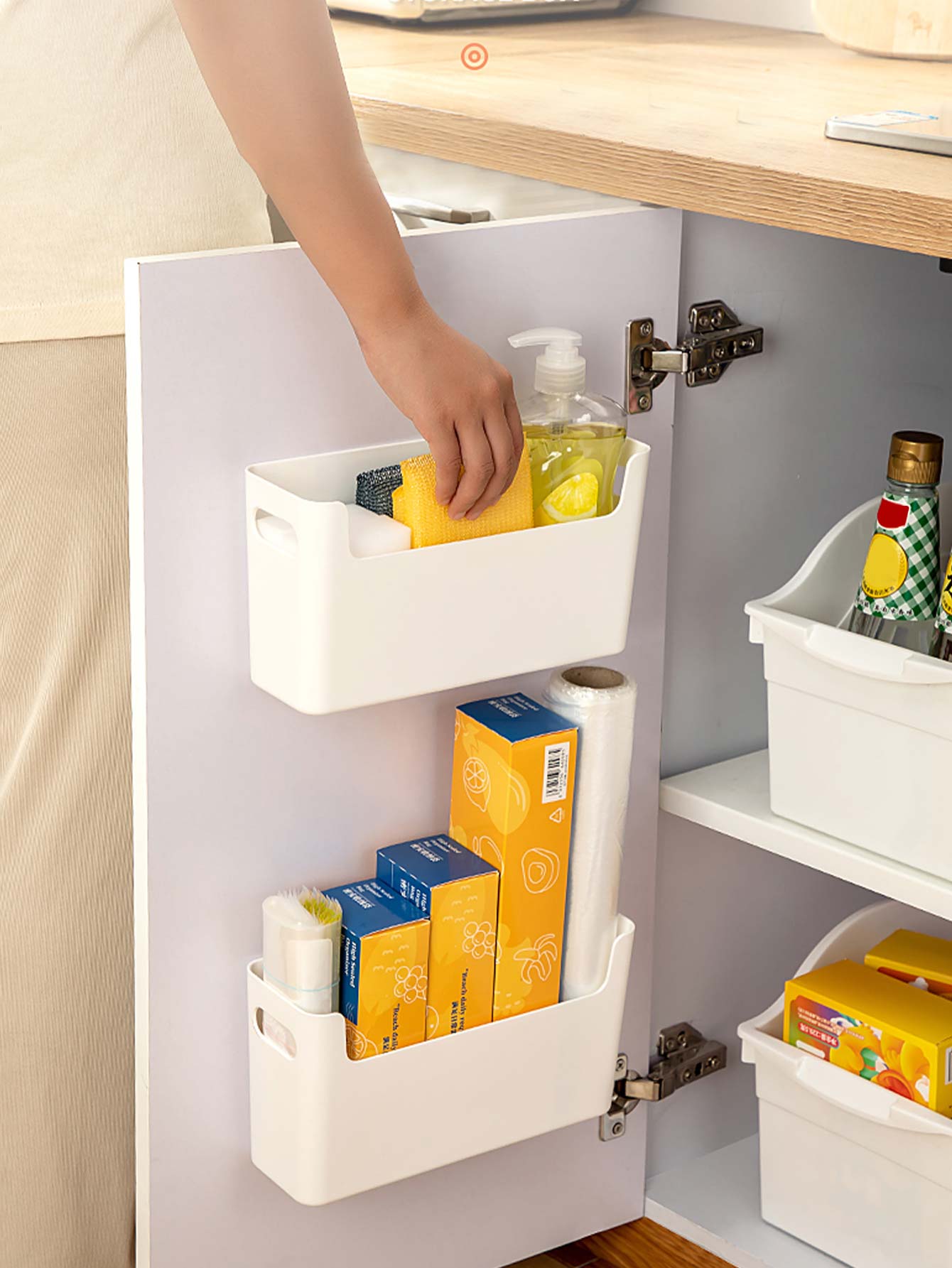 Commercial Kitchen Shed - Organizzatore per ante di armadietti senza