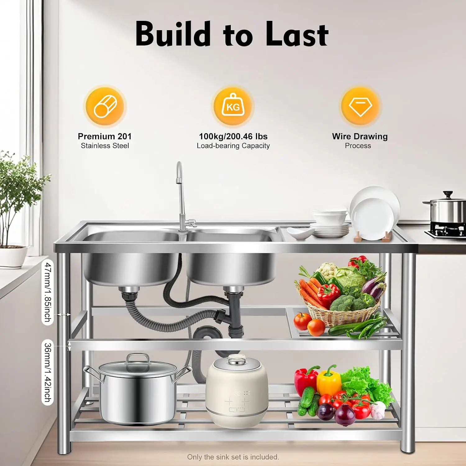 Lavello da Cucina Autoportante - Commercial Kitchen Worktops recensione e prezzo