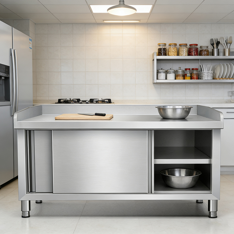 Tavolo da Lavoro in Acciaio In - Commercial Kitchen Worktops recensione e prezzo