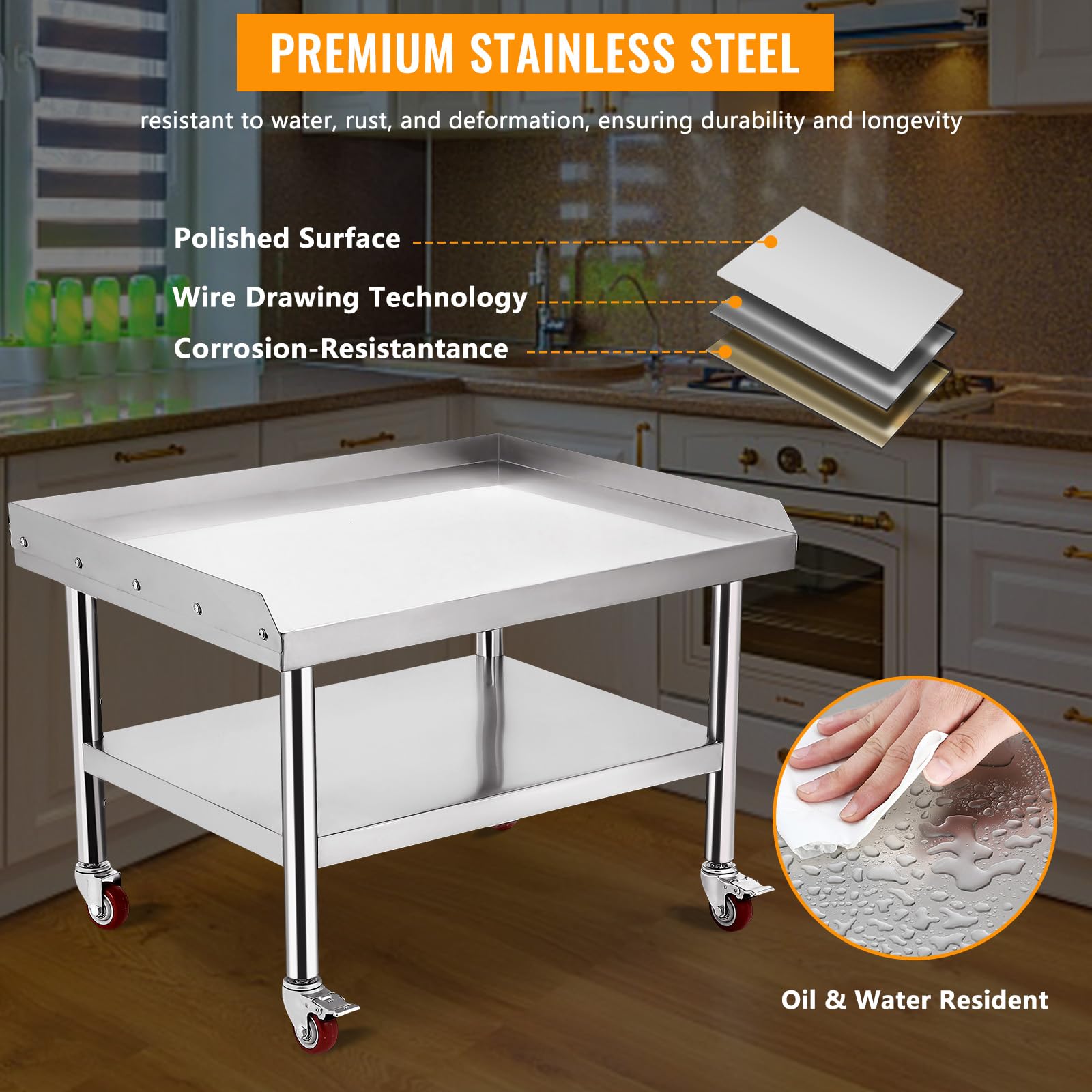 Tavolo da Lavoro in Acciaio In - Commercial Kitchen Worktops recensione e prezzo
