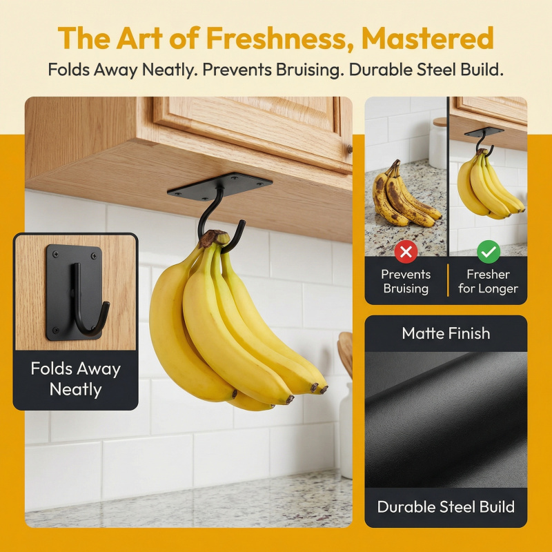 Gancio a banana autoadesivo in - Commercial Kitchen Shed recensione e prezzo