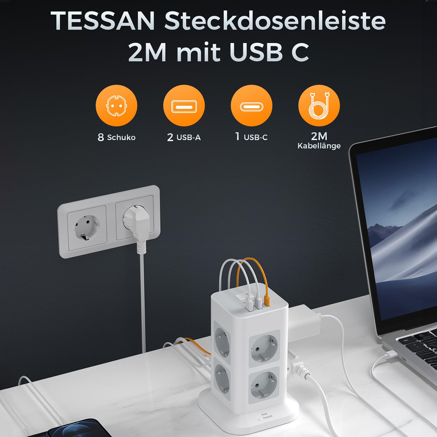Presa multipla TESSAN Tower co - Commercial Kitchen Outlets recensione e prezzo